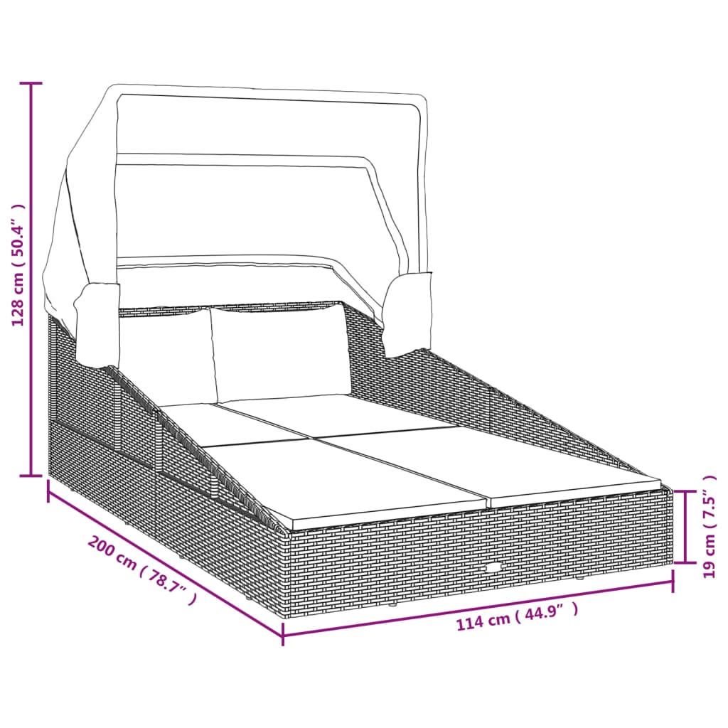 Luxe Tuin Daybed met Zonnedak