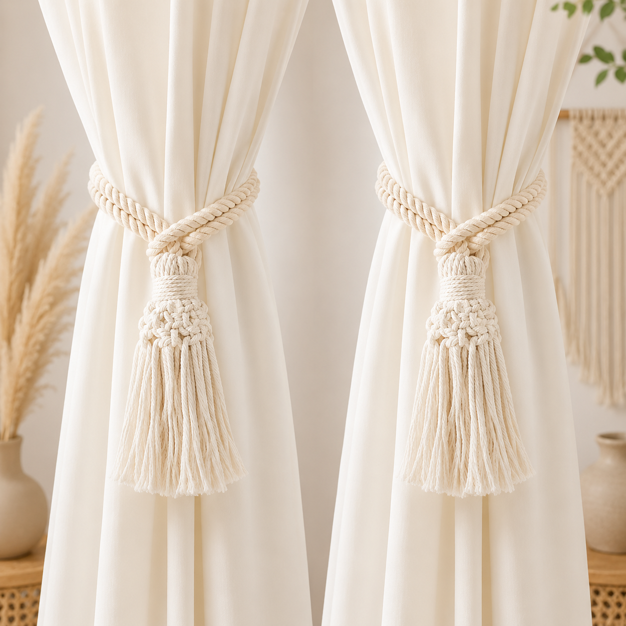Boho Macramé Gordijnhouders