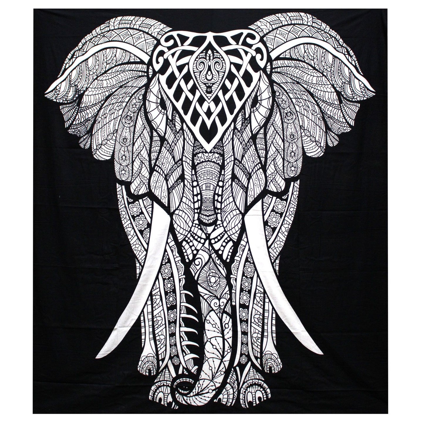 Bohemian Wandkleed Olifant XL – Handgemaakt in India