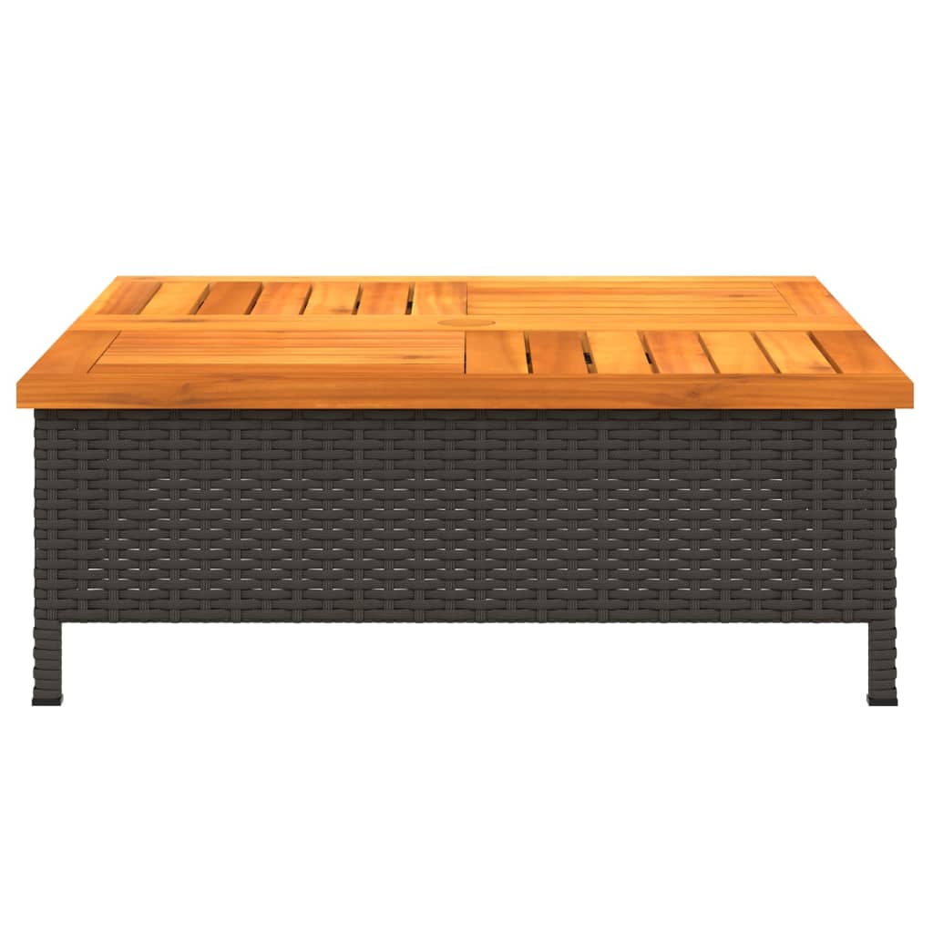 Tuintafel Rattan met Acaciahout