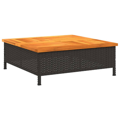 Tuintafel Rattan met Acaciahout