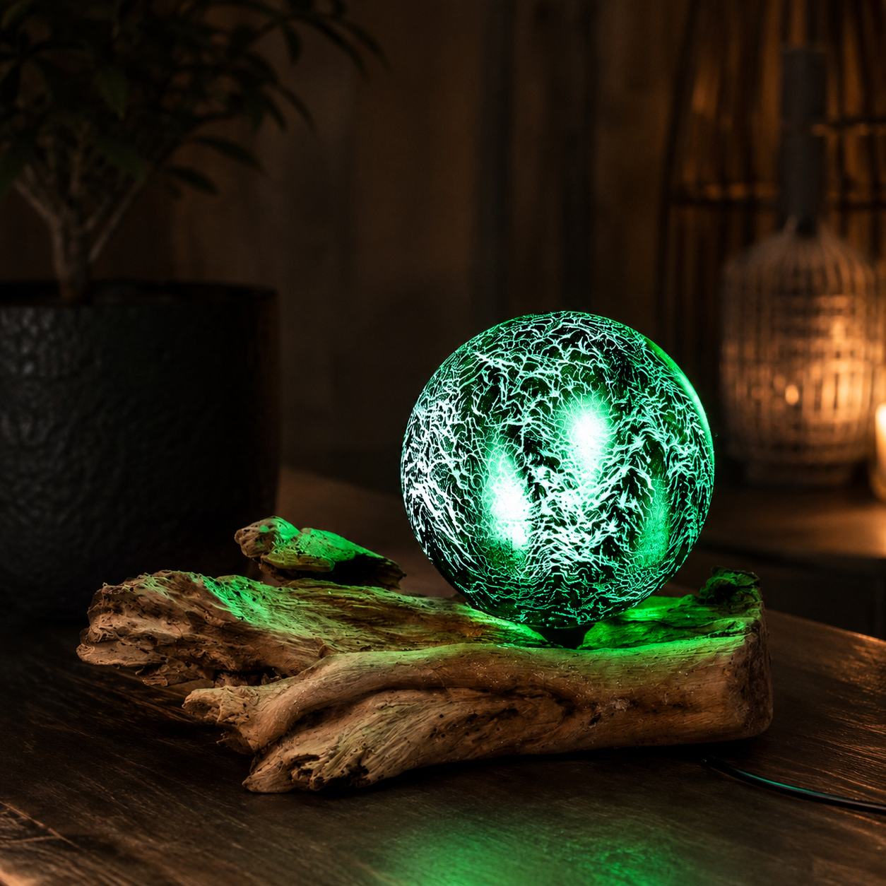 Emerald – Drijfhout Sfeerlamp