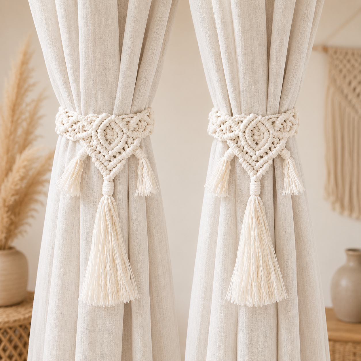 Boho Macramé Gordijnhouders