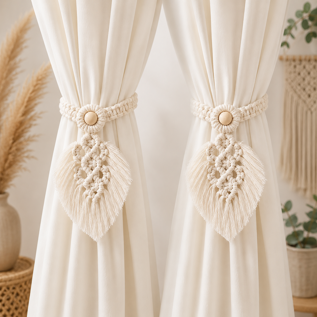 Boho Macramé Gordijnhouders