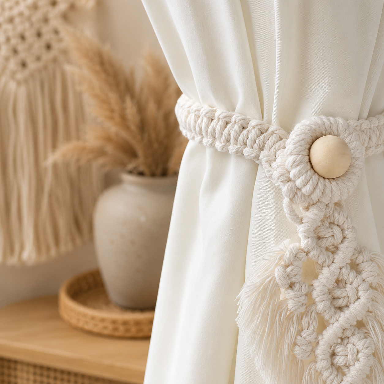 Boho Macramé Gordijnhouders