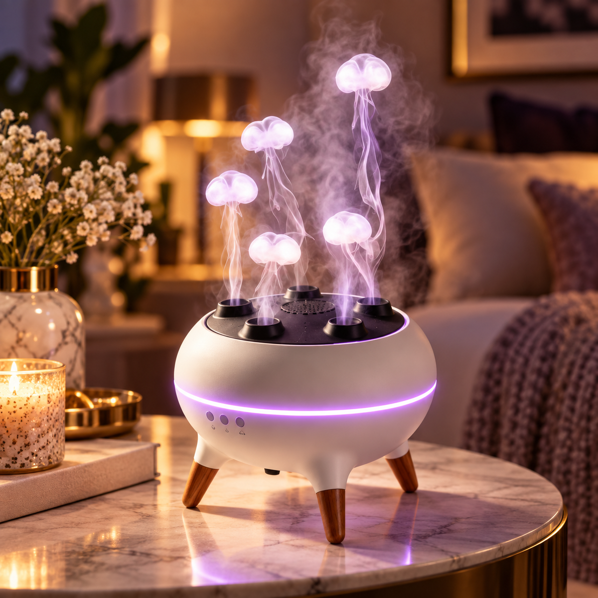 Aroma Diffuser met Kwallen Effect