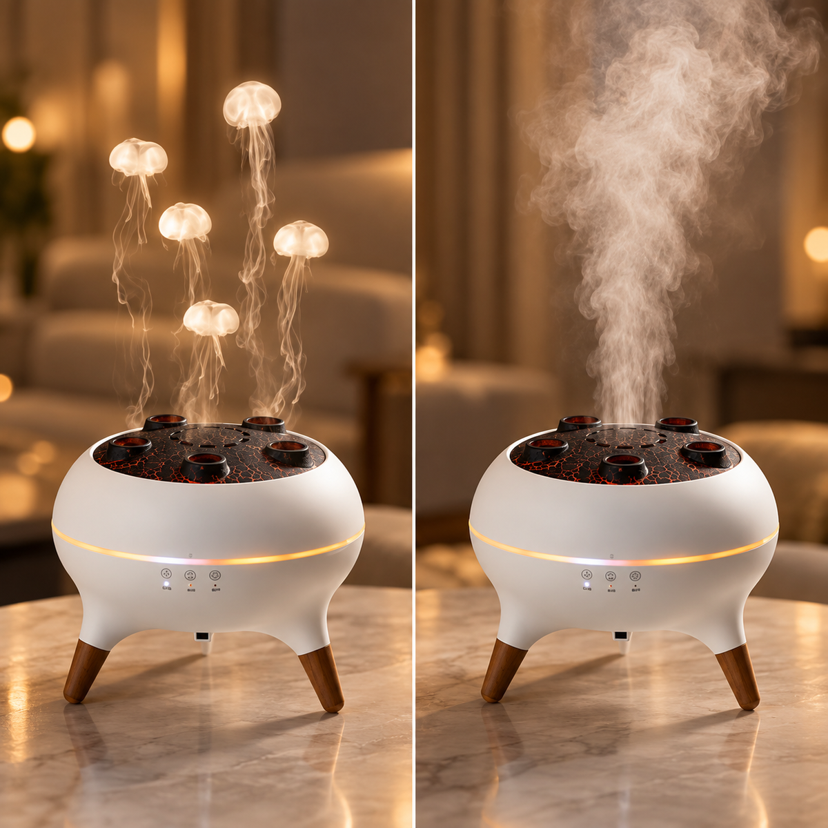 Aroma Diffuser met Kwallen Effect