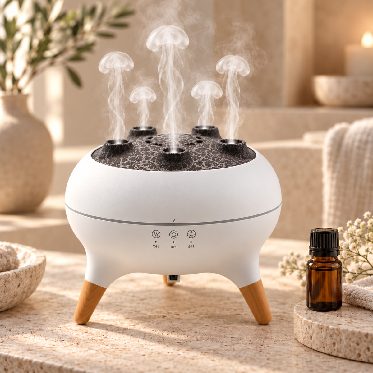 Aroma Diffuser met Kwallen Effect
