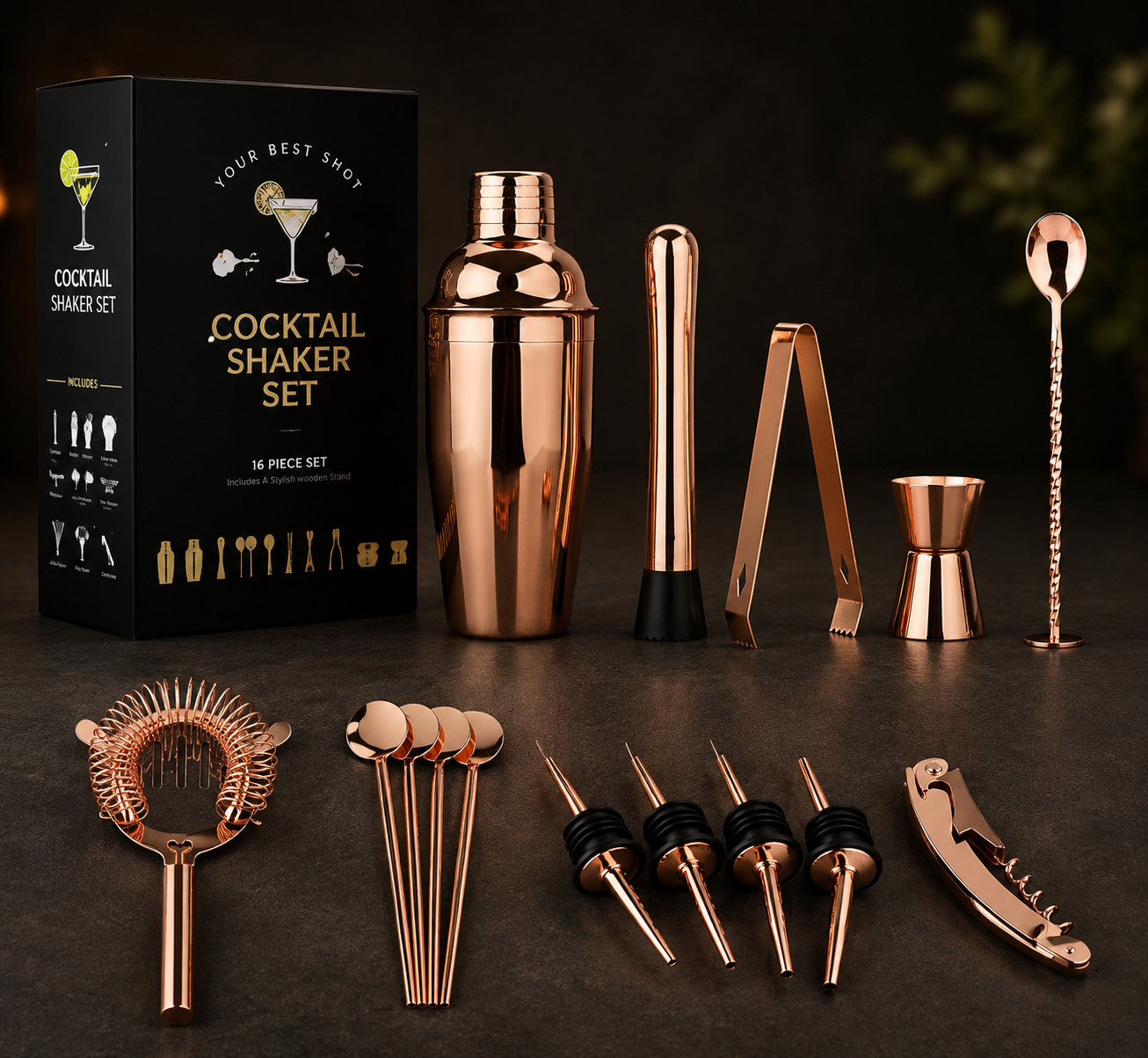 Luxe 16-delige Cocktailset