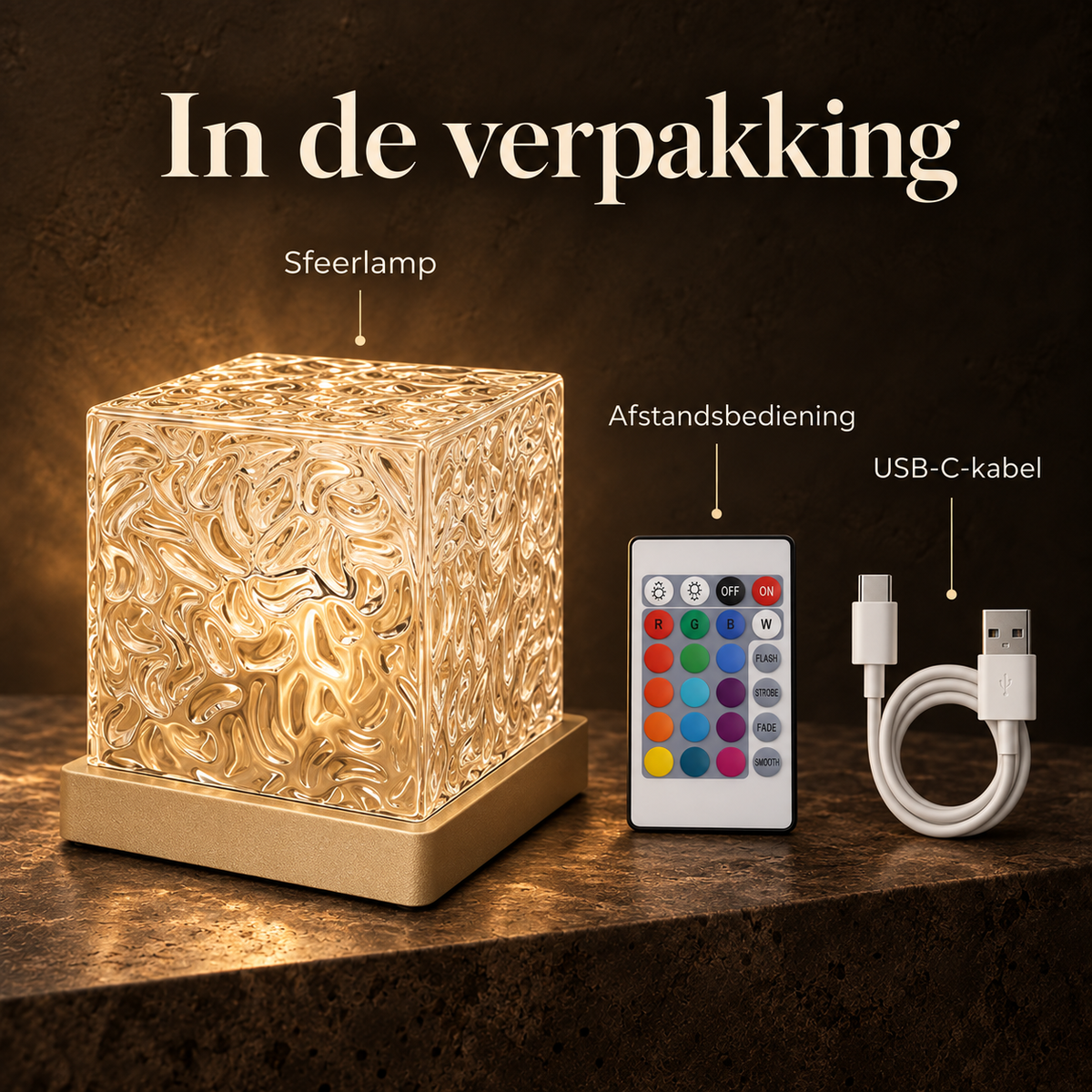 Waterrimpel Sfeerlamp