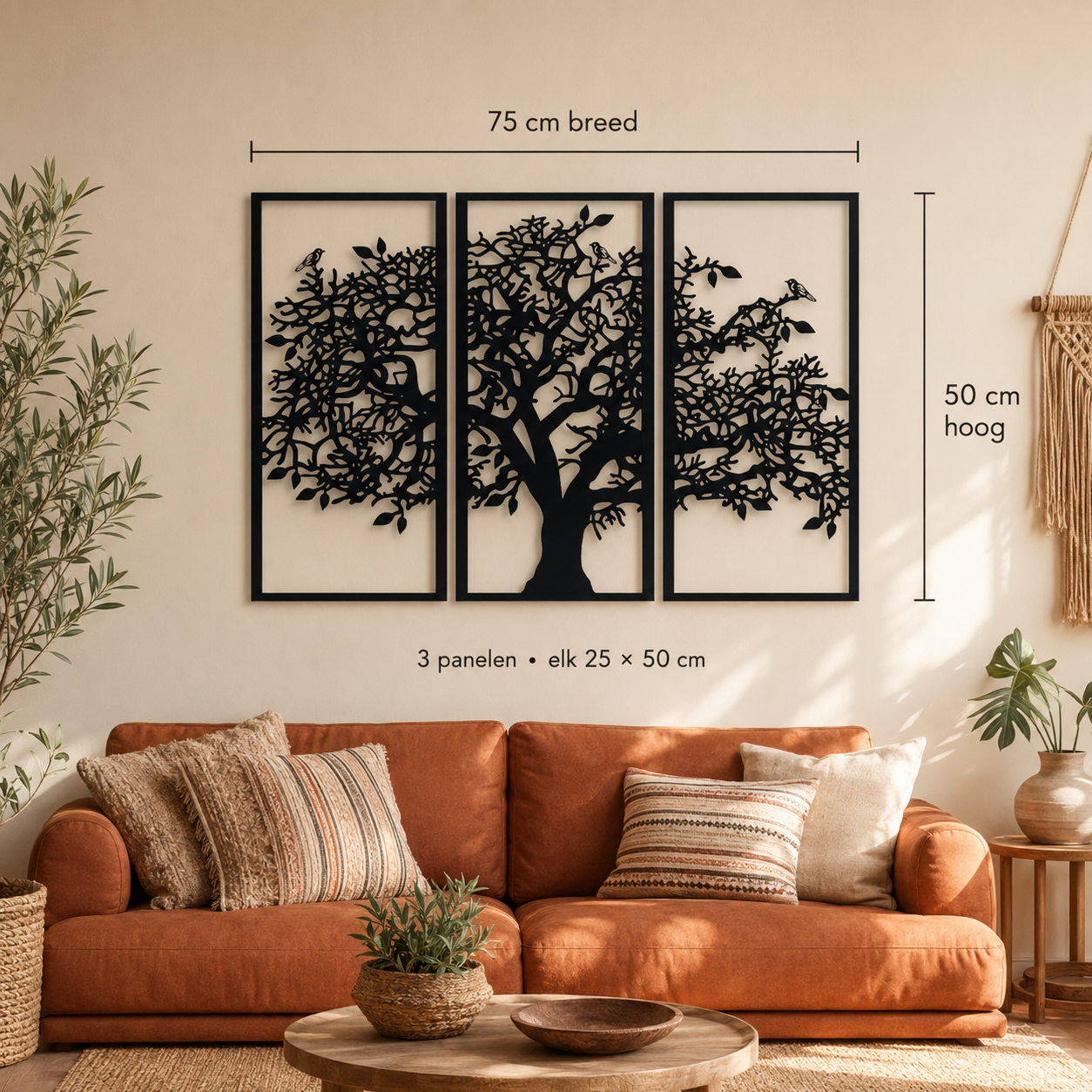Metalen Levensboom Wanddecoratie