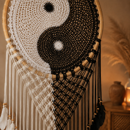 XXL Yin Yang Traumfänger aus Bali
