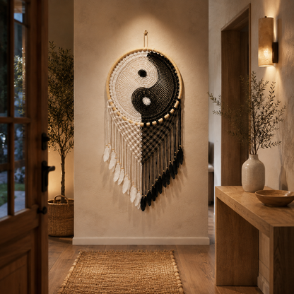 XXL Yin Yang Traumfänger aus Bali