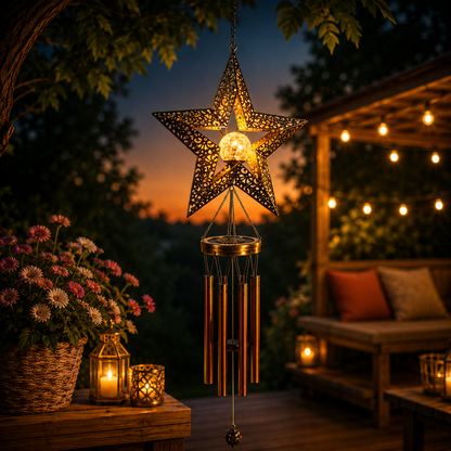 Solar Windgong Lamp