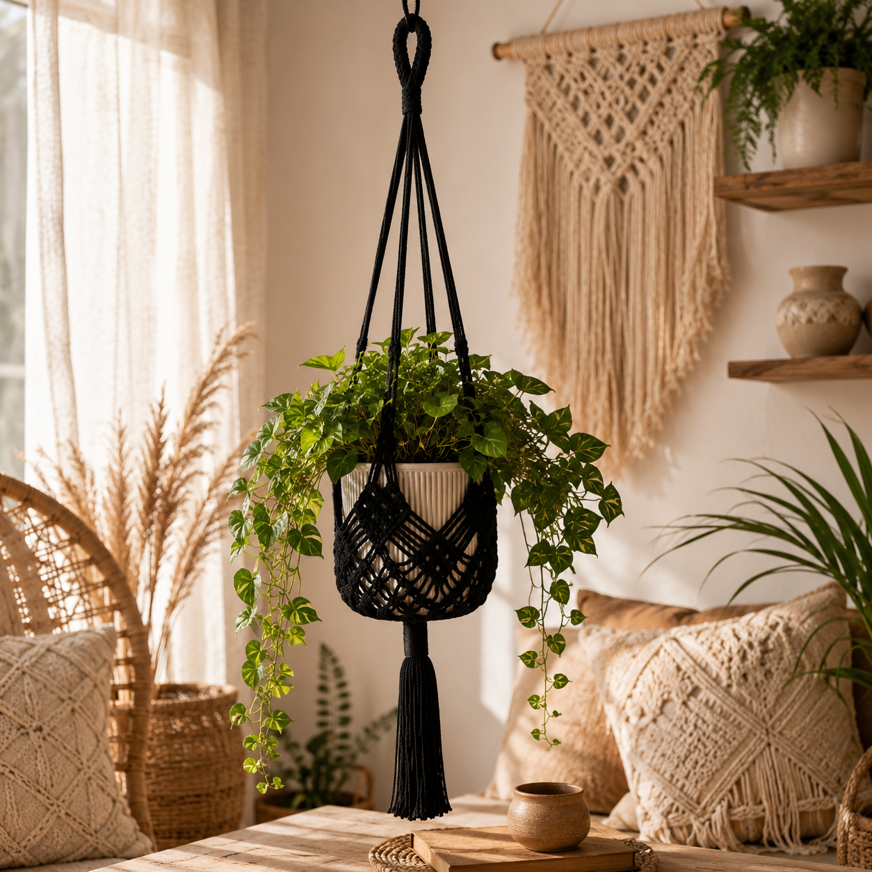 Boho Macramé Plantenhanger