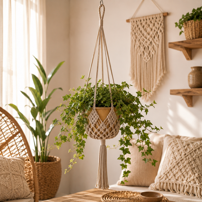 Boho Macramé Plantenhanger