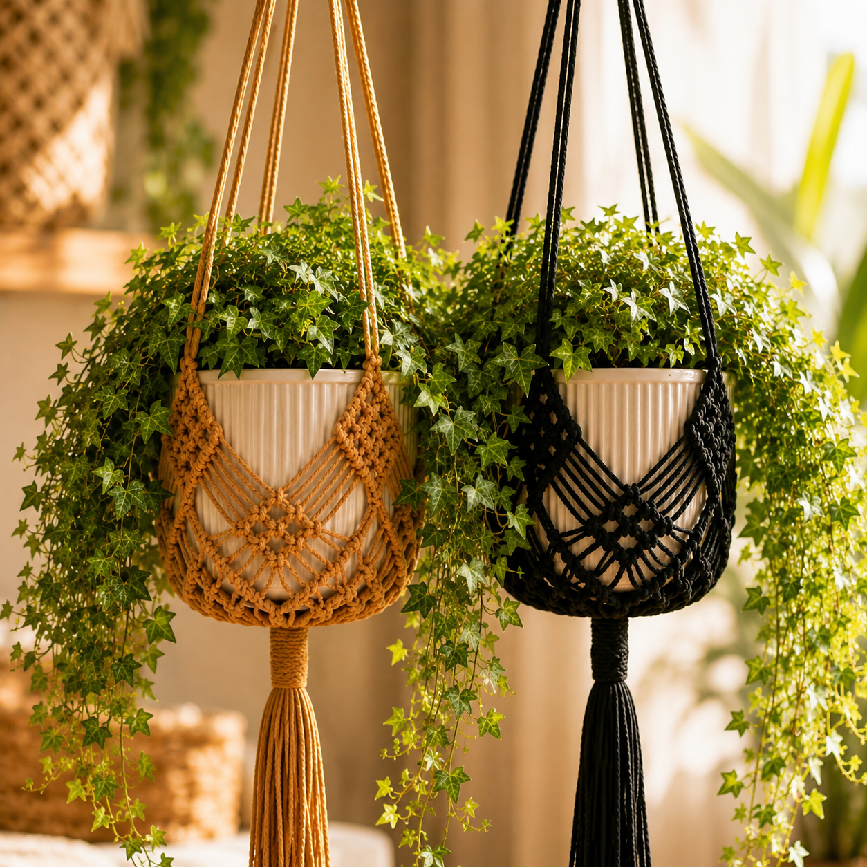 Boho Macramé Plantenhanger