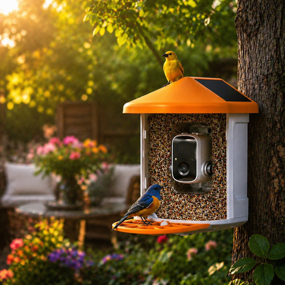 Slim vogelhuisje met LIVE camera