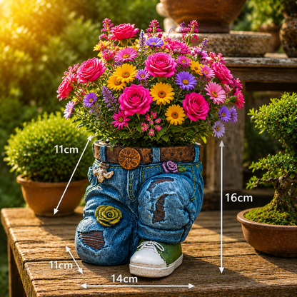 Jeans bloempot