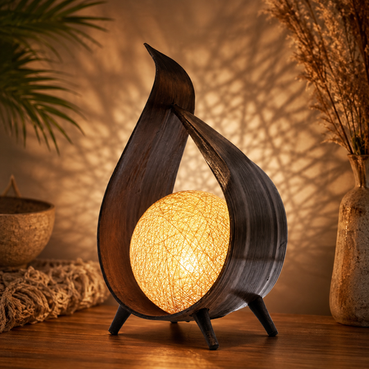 Handgemaakte Kokoslamp