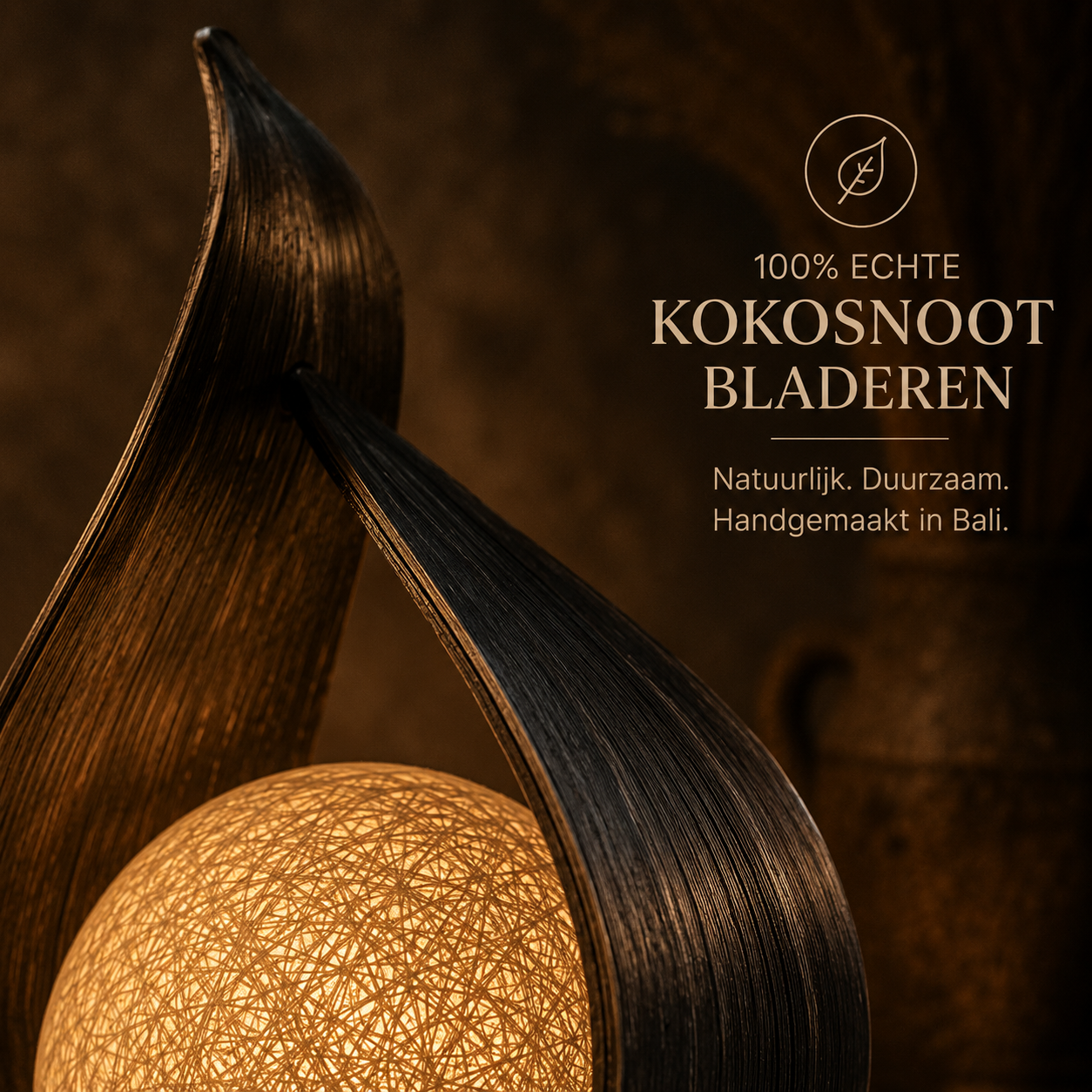 Handgemaakte Kokoslamp