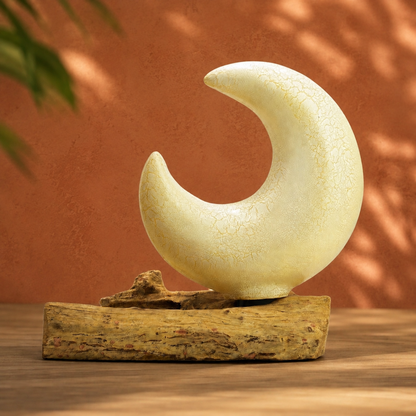 Lámpara ambiental de media luna - Madera flotante