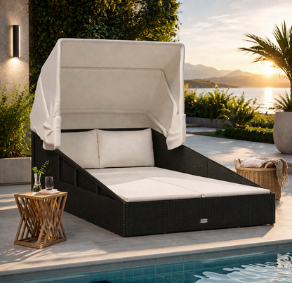 Luxe Tuin Daybed met Zonnedak