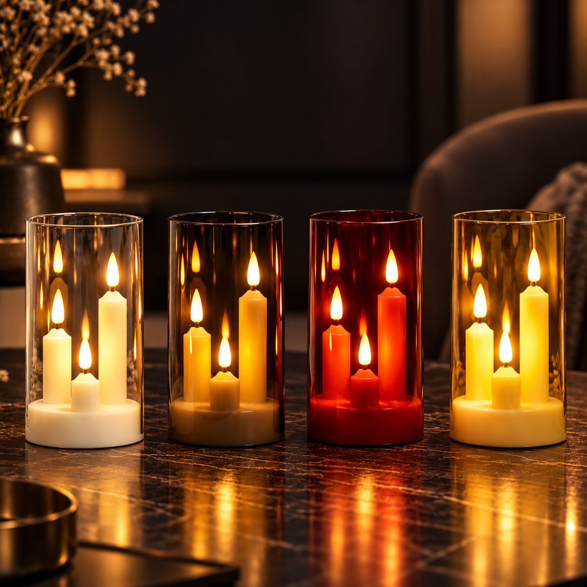 Vlamloze LED Kaarslamp