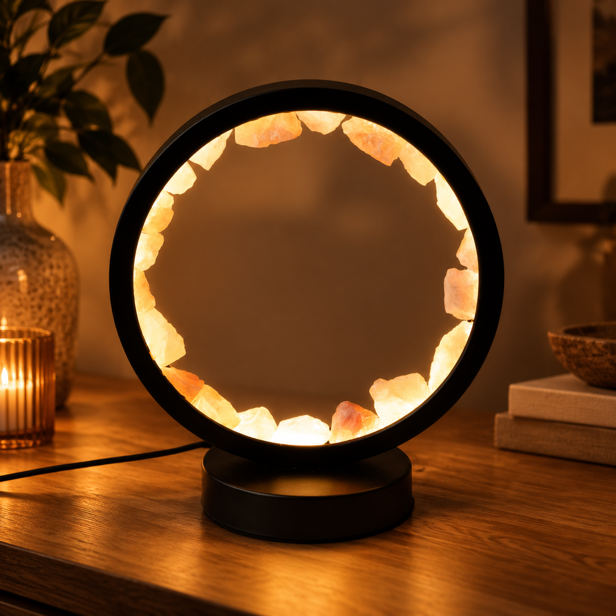 Rozenkwarts Lamp