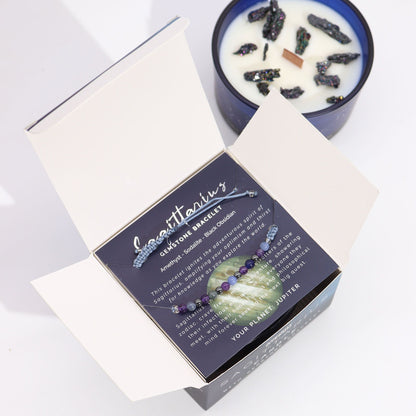 Sterrenbeeld Kaars + Edelsteenarmband – Boogschutter