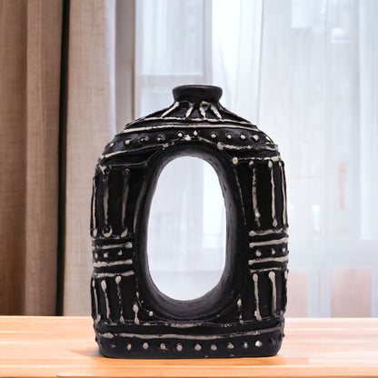 Ovale donutvaas – chocolade, 23 cm