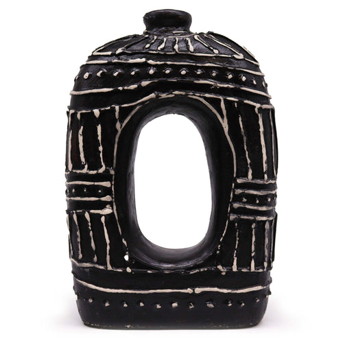 Ovale donutvaas – chocolade, 30 cm