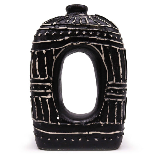 Ovale donutvaas – chocolade, 30 cm