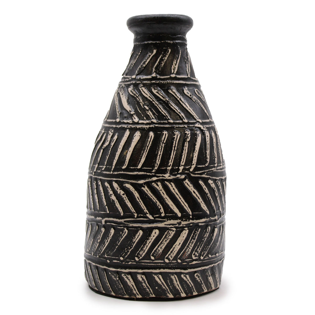 Taps toelopende vaas – chocolade