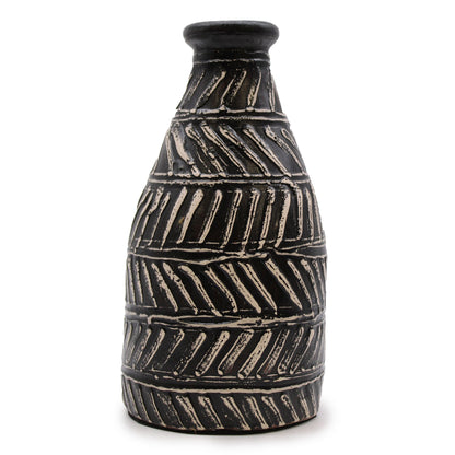 Taps toelopende vaas – chocolade