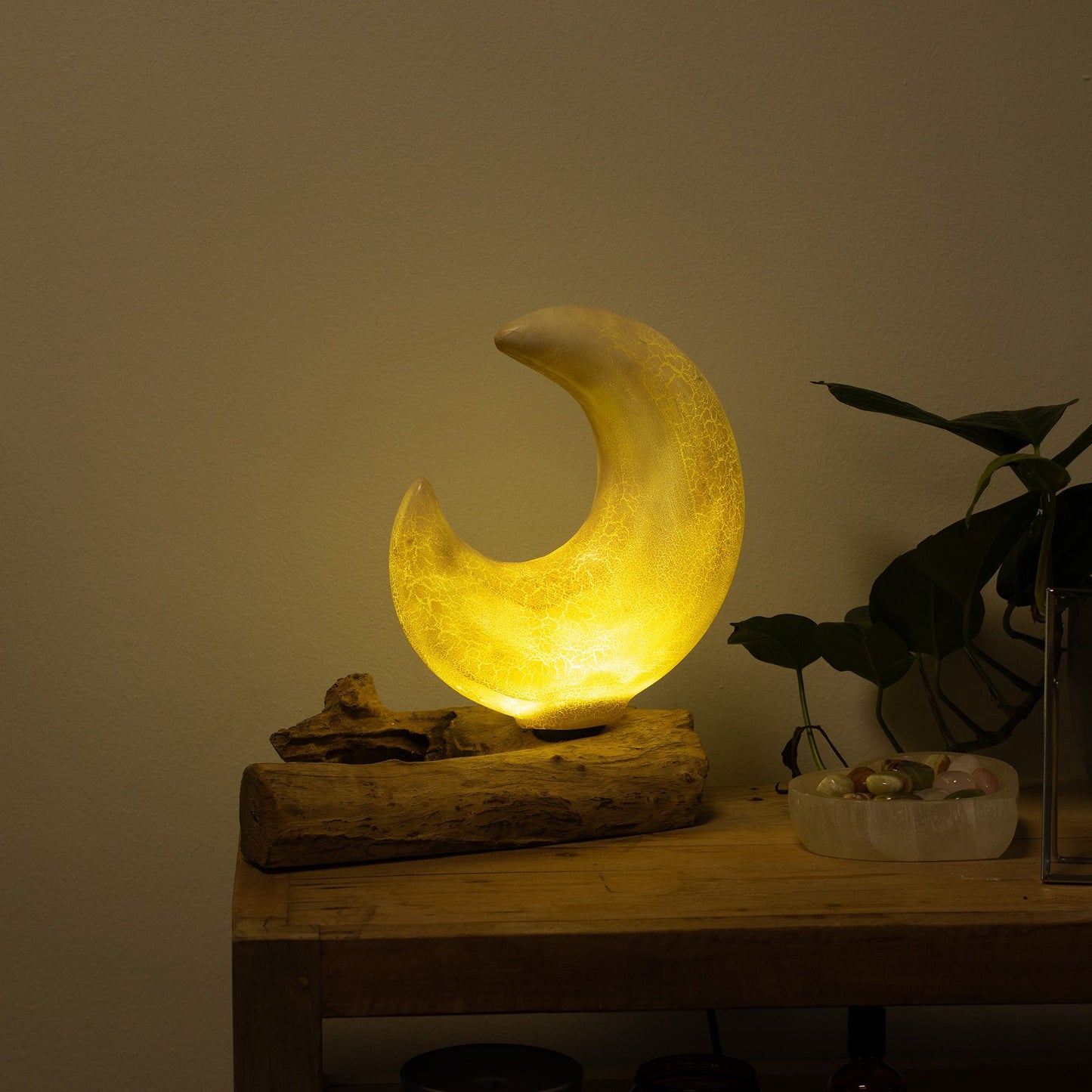 Halve Maan Sfeerlamp | Drijfhout