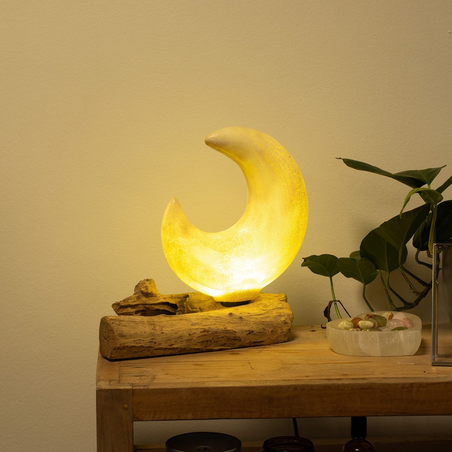 Halve Maan Sfeerlamp | Drijfhout