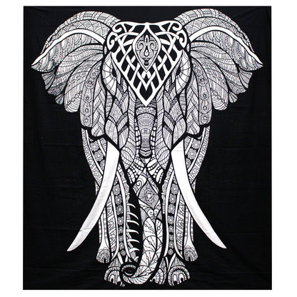 Bohemian Wandkleed Olifant XL – Handgemaakt in India
