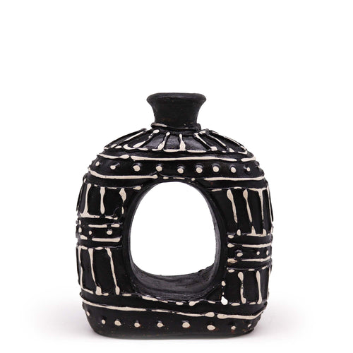 Ovale donutvaas – chocolade, 18 cm