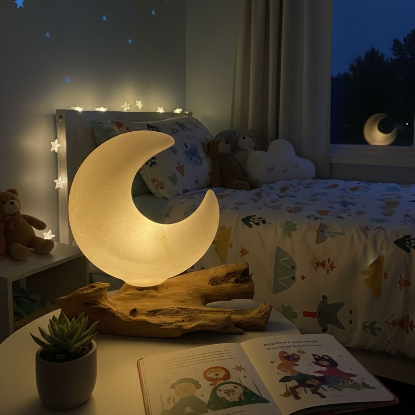 Halve Maan Sfeerlamp | Drijfhout