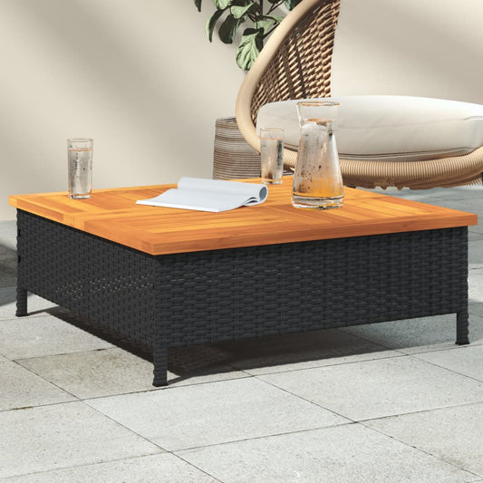 Tuintafel Rattan met Acaciahout